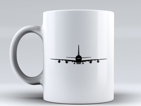 Airbus A380 Silhouette Designed Mugs on Sale