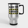 Blood Type AVGAS Designed Travel Mugs (With Holder) Online