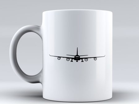 Airbus A340 Silhouette Designed Mugs Cheap