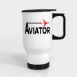 Aviator Designed Travel Mugs (With Holder) Online now