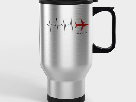 Aviation Heartbeats Designed Travel Mugs (With Holder) Online