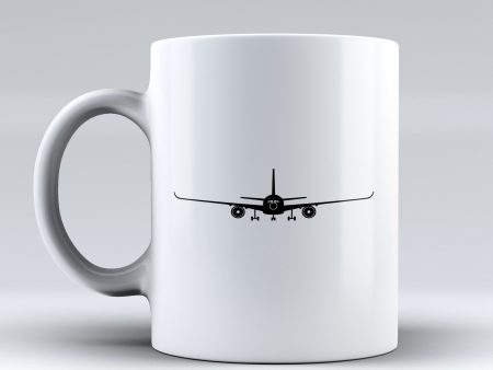 Airbus A350 Silhouette Designed Mugs Online Hot Sale