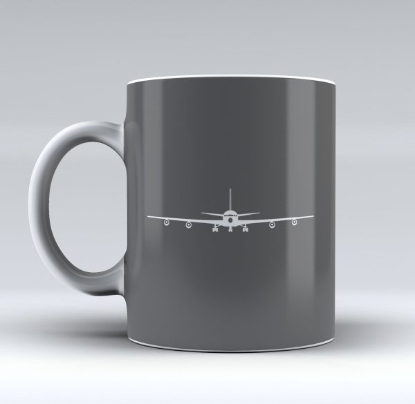 Boeing 707 Silhouette Designed Mugs For Cheap