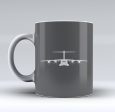 Airbus A400M Silhouette Designed Mugs Online now