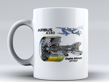 Airbus A380 & GP7000 Engine Designed Mugs Online now