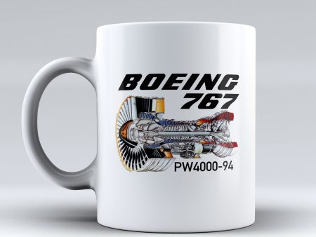 Boeing 767 Engine (PW4000-94) Designed Mugs Hot on Sale