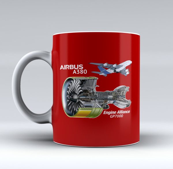 Airbus A380 & GP7000 Engine Designed Mugs Online now