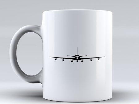 Boeing 707 Silhouette Designed Mugs For Cheap