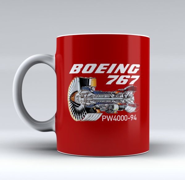 Boeing 767 Engine (PW4000-94) Designed Mugs Hot on Sale