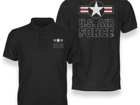 US Air Force Designed Double Side Polo T-Shirts Online Sale