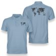 World Map (Text) Designed Double Side Polo T-Shirts Online Hot Sale