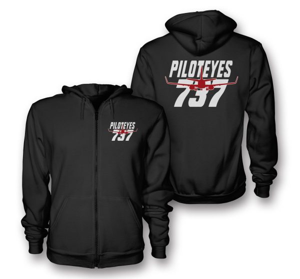 Amazing Piloteyes737 Designed Zipped Hoodies For Discount