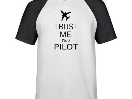 Trust Me I m a Pilot 2 Designed Raglan T-Shirts Online