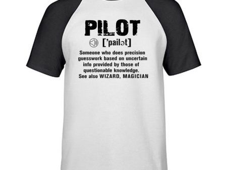 Pilot [Noun] Designed Raglan T-Shirts Online now