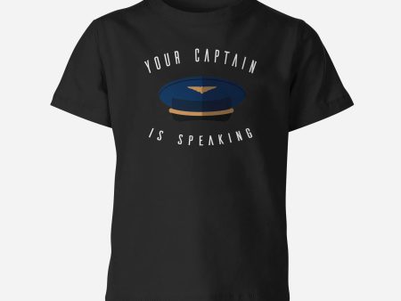 Your Captain Is Speaking Designed Children T-Shirts Online