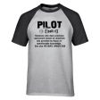 Pilot [Noun] Designed Raglan T-Shirts Online now