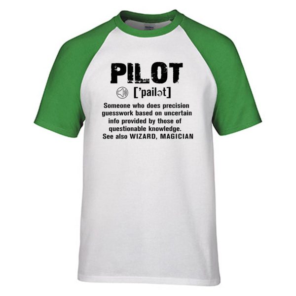 Pilot [Noun] Designed Raglan T-Shirts Online now