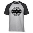 %100 Original Aviator Designed Raglan T-Shirts Online