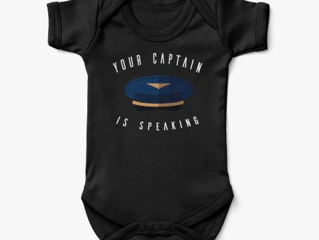 Your Captain Is Speaking Designed Baby Bodysuits Supply