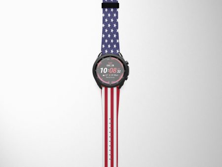 USA Flag Samsung & Huawei Watch Bands For Sale