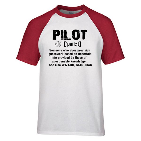 Pilot [Noun] Designed Raglan T-Shirts Online now