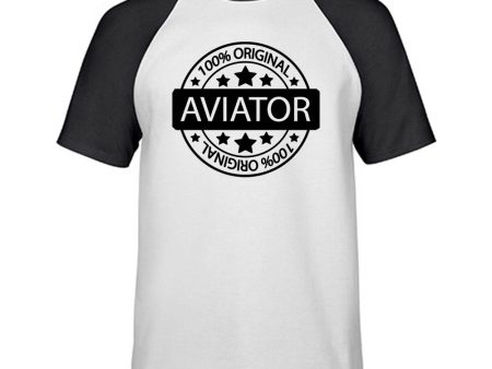 %100 Original Aviator Designed Raglan T-Shirts Online