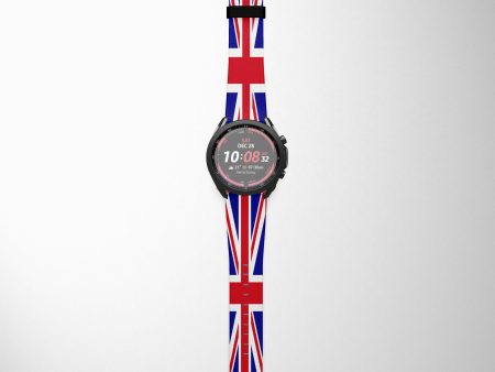 UK Flag Samsung & Huawei Watch Bands For Cheap