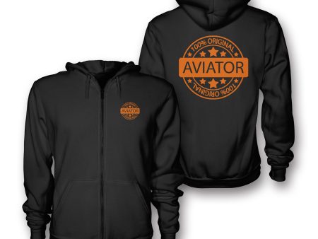 %100 Original Aviator Designed Zipped Hoodies Online Sale