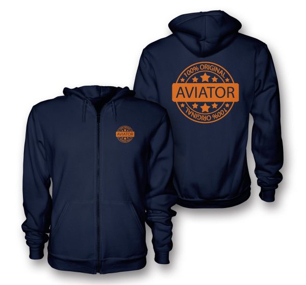 %100 Original Aviator Designed Zipped Hoodies Online Sale